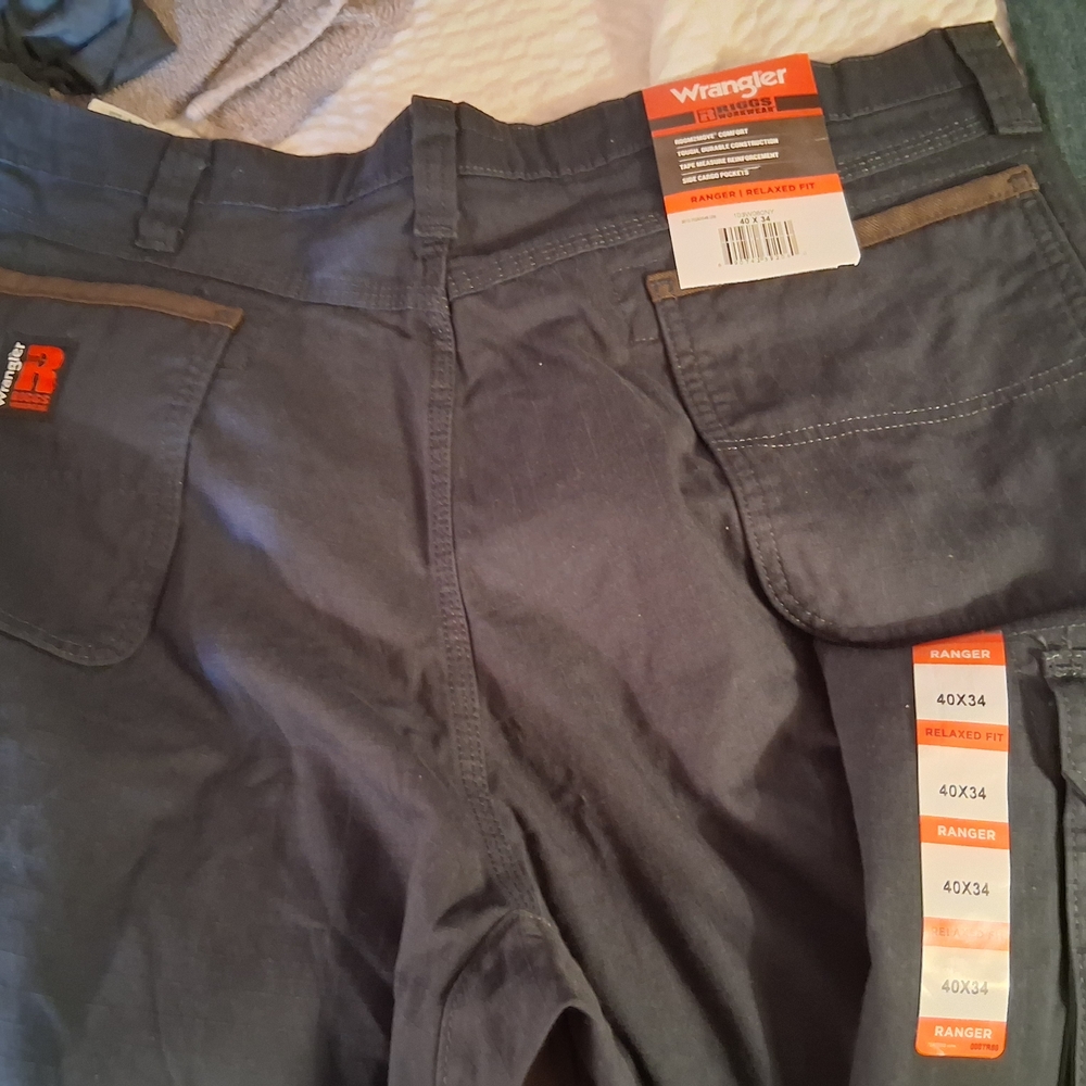 Wrangler Men's Cargo Pants - Dark Gray